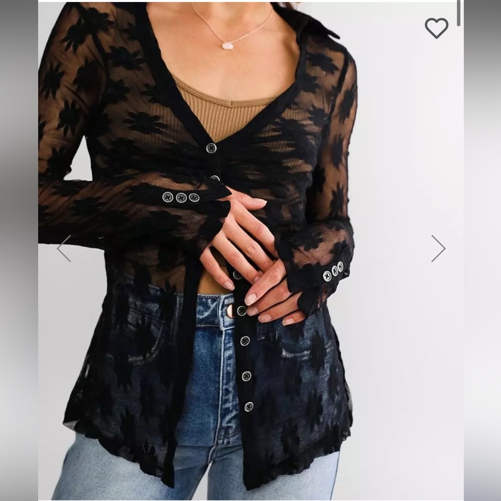 Free People lace blouse (S) - Picture 7 of 15